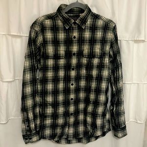 Great condition flannel black and gray with a hint of white